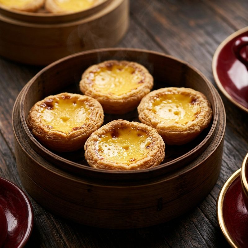 Egg Tarts with Flaky Pastry