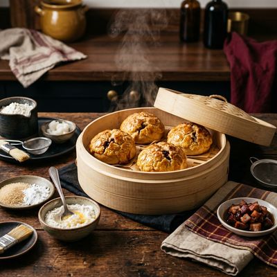 Getting a Sugar Crust on Baked Char Siu Bao