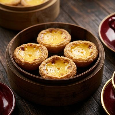 Egg Tarts with Flaky Pastry