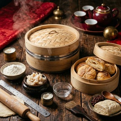 Laminating Chinese Puff Pastry