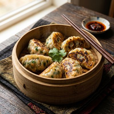 Pan-Fried Chive Dumplings